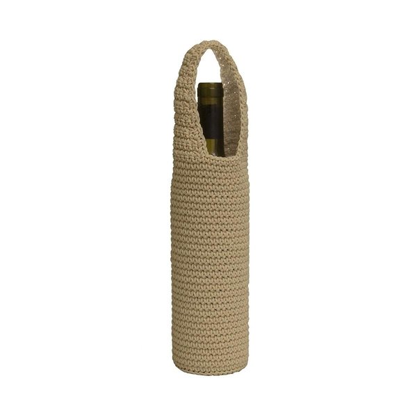 Heritage Lace Mode Crochet Wine Bottle Wrap, Tan MC-1085TN